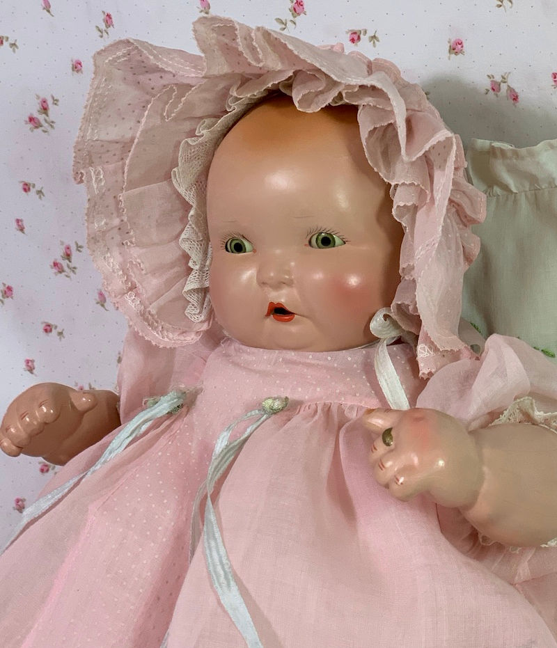 Thumbnail: RARE --1930's Effanbee LAMKINS Lambkins 16" Composition Doll