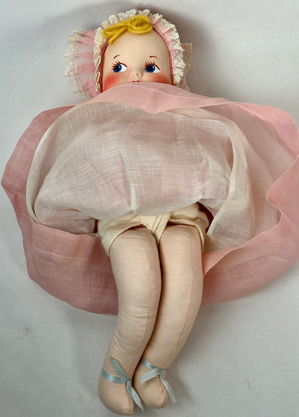 Thumbnail: Vintage 1940s Molly'es 15" Cloth Doll Pristine Condition