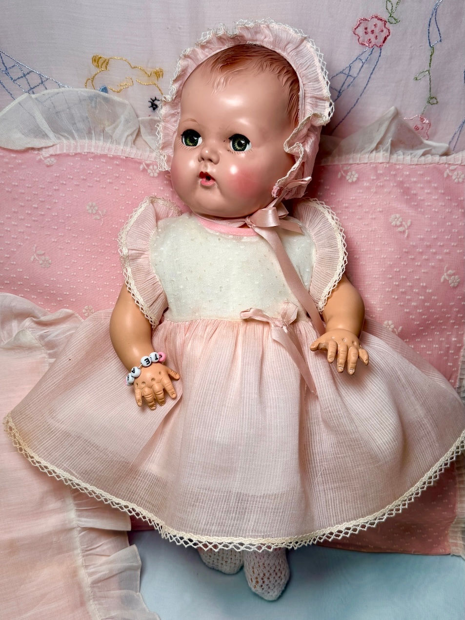 Thumbnail: Vintage 1950 Pre-Patent 15" Tiny Tears 1st ISSUE
