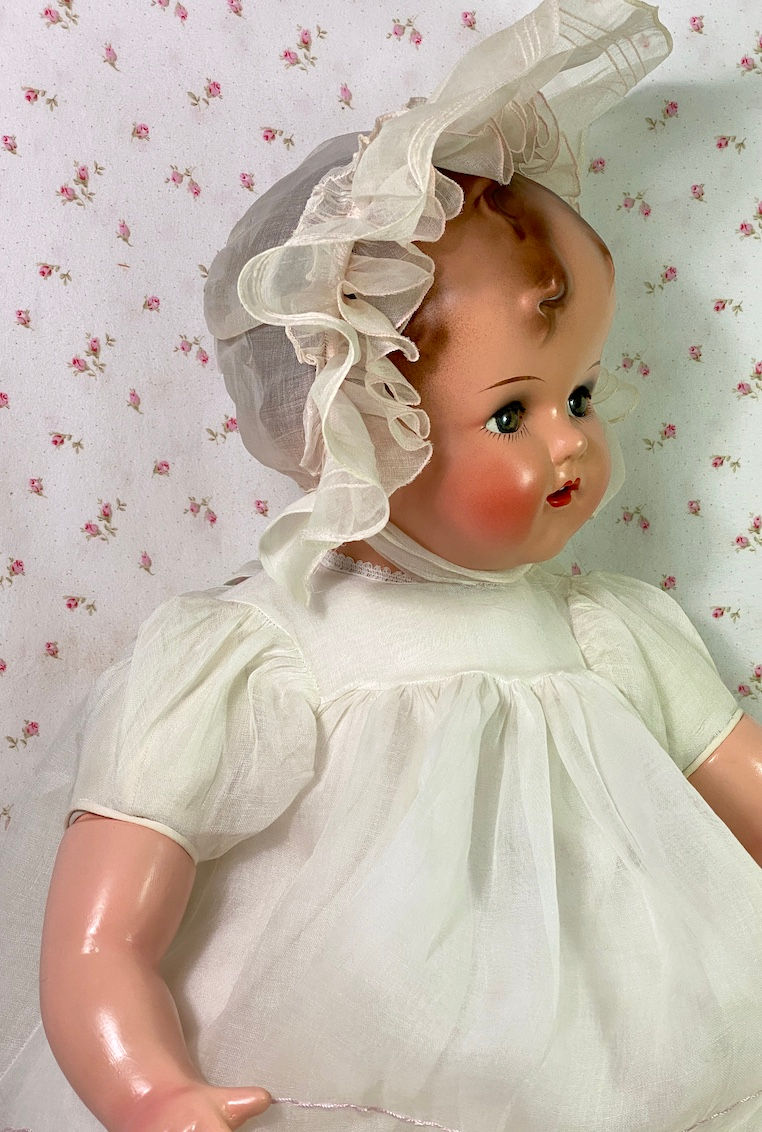 Thumbnail: RARE 27" Vintage 1947 Ideal Baby Beautiful Doll