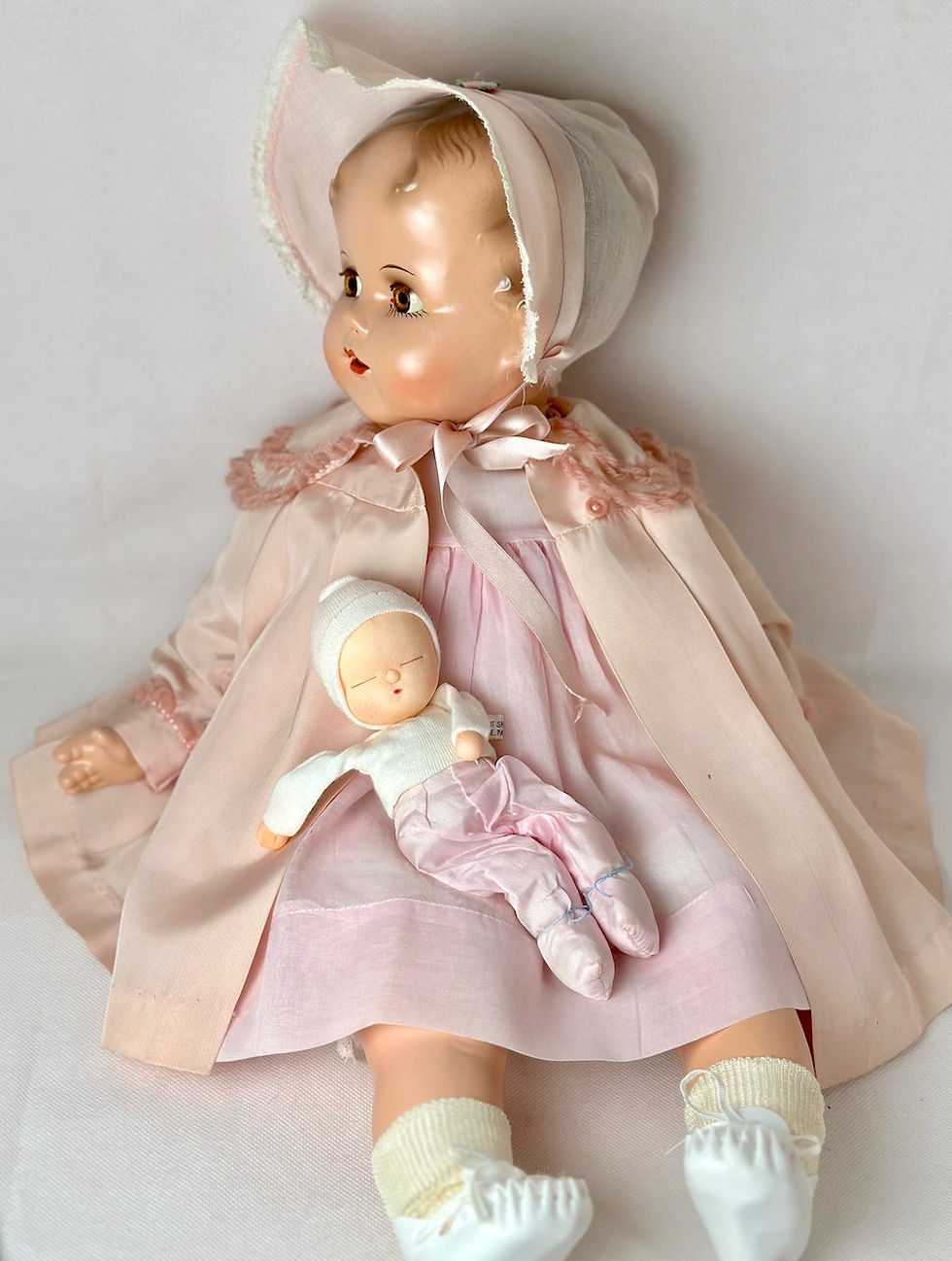 Thumbnail: Vintage 1940s Ideal 21" Baby Beautiful * Miracle on 34th St * Composition Doll