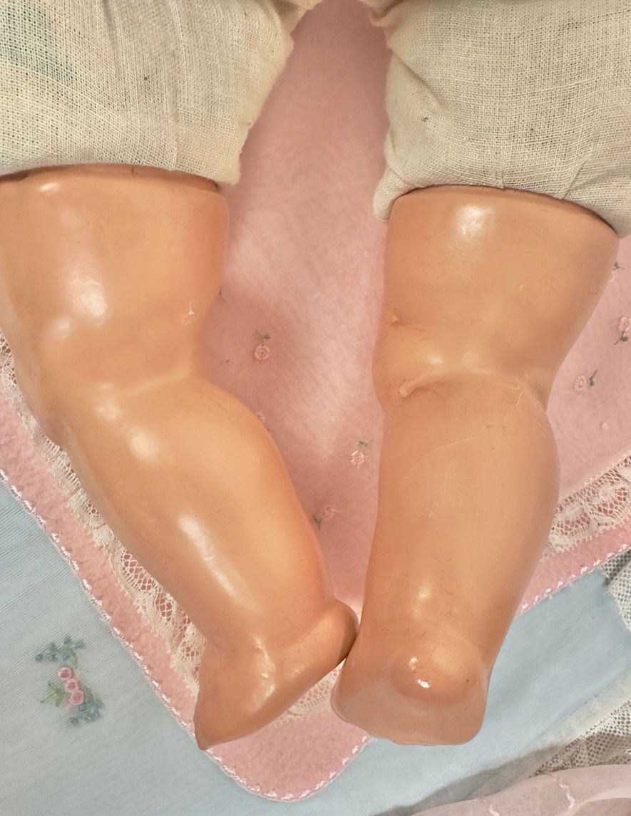 Thumbnail: 1930s Vintage Ideal 22" Baby Beautiful Doll Rare Blonde