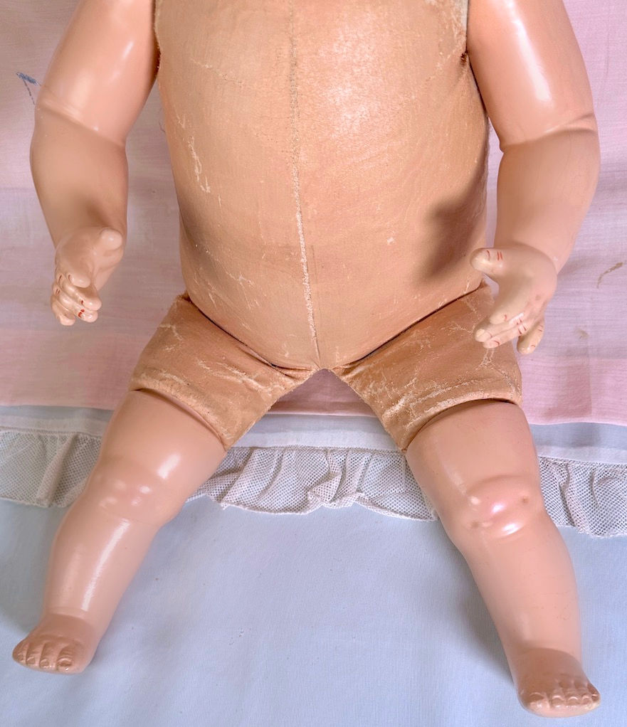 Thumbnail: 1930s Effanbee 24" BIG Sugar Baby Composition Doll