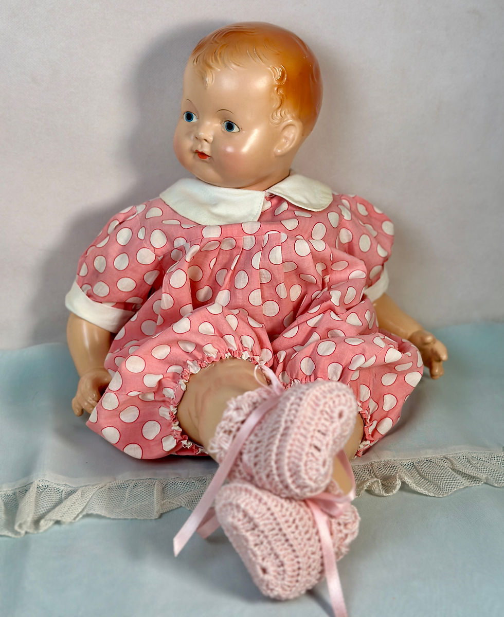 Thumbnail: 1930s Effanbee Sugar Baby Composition Doll 21"