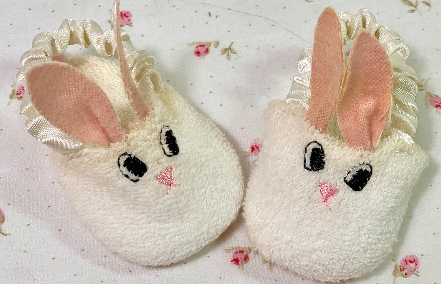 Thumbnail: Easter Holiday Bunny Coat and Diaper Set with Rabbit Slippers