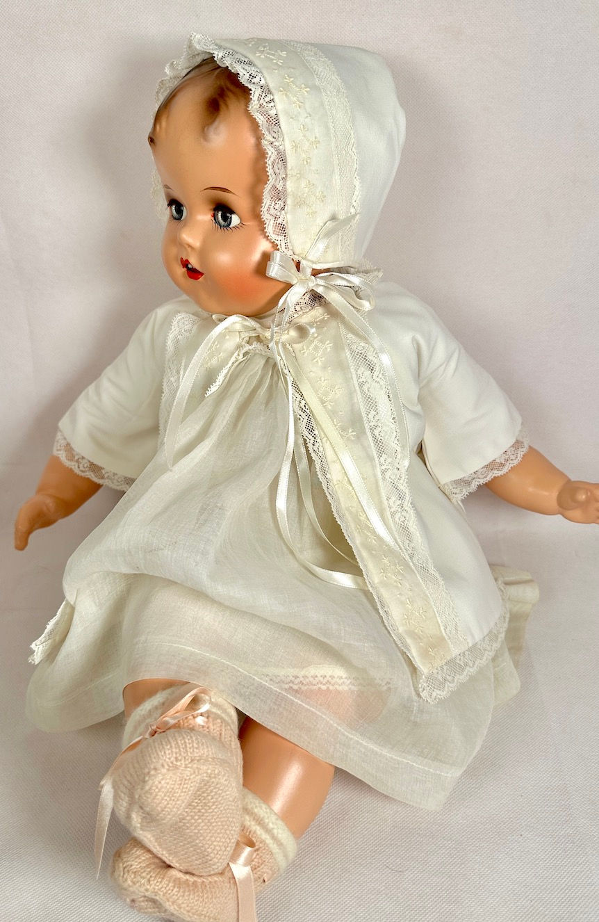 Thumbnail: 1940s Vintage Kimono Jacket and Bonnet Set -- #4