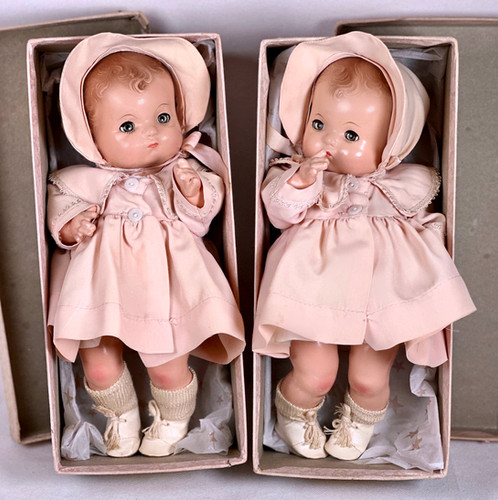Vintage Twin Effanbee Patsy BabyKin Toddlers in Boxes | Dollyology