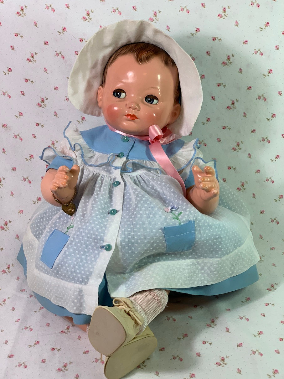 Vintage 22" Effanbee 1940's Baby BRIGHT EYES - All Original