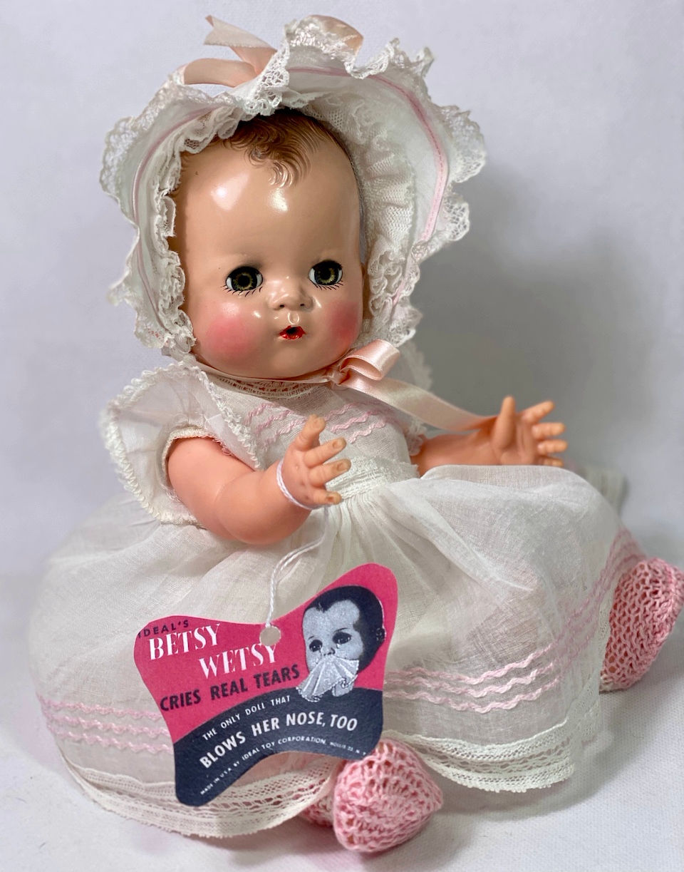 Thumbnail: Early Vintage 1950's Ideal Toy Co 12" BETSY WETSY Doll -- All Original