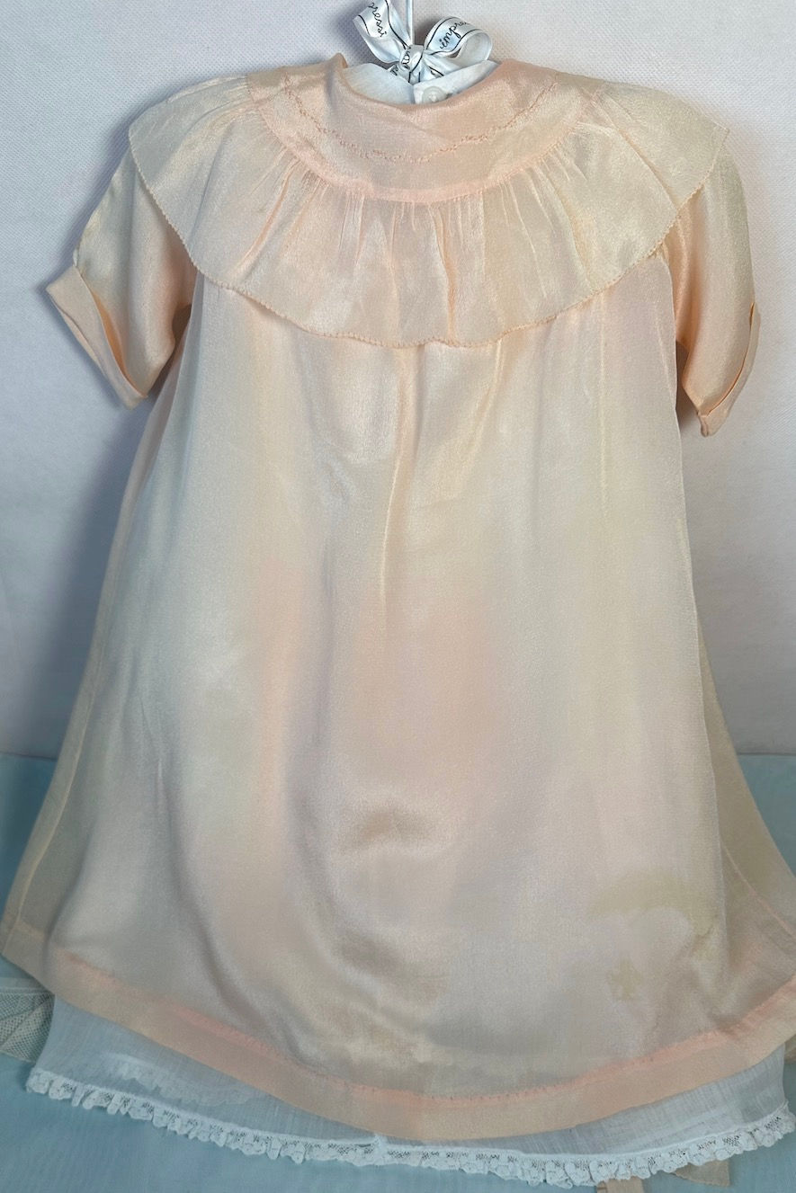 Thumbnail: Vintage 1930s Molly'es Silk Christening Set for Dy-Dee LOU