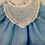 Thumbnail: 1950's Blue Dotted Swiss Dress Set for 13.5" Tiny Tears Baby Doll