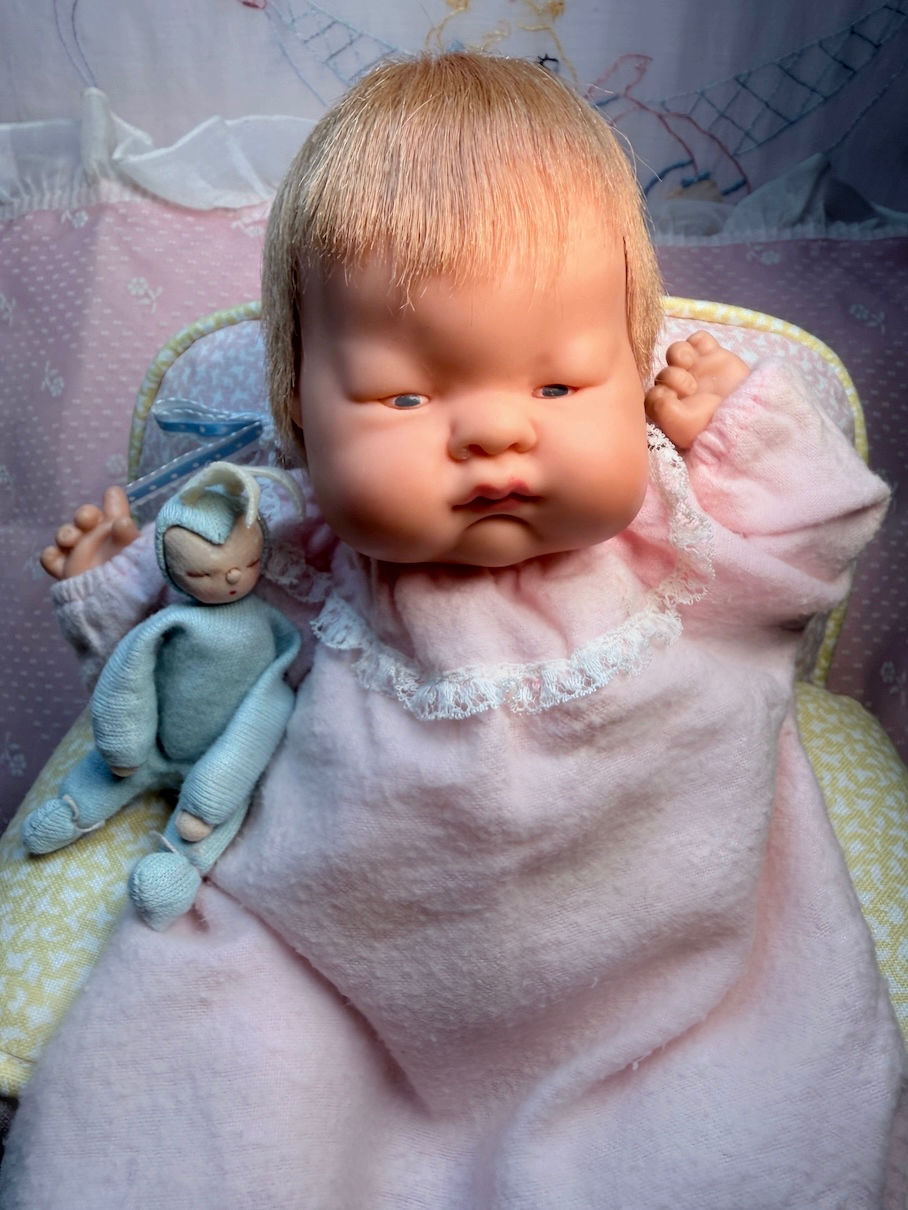 Thumbnail: Vintage 1962 Musical Tagged Vogue 12” BABY DEAR Doll