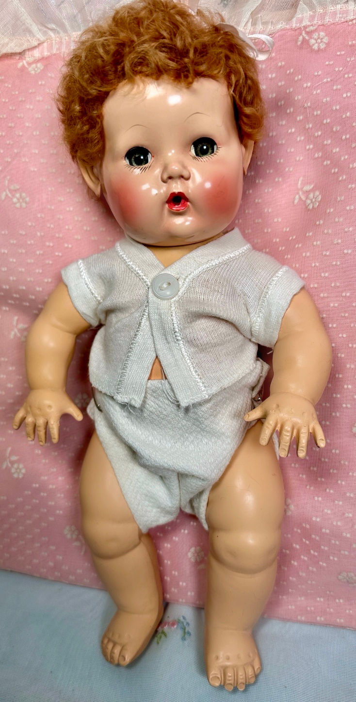 Thumbnail: 1940s Vintage 11" Effanbee Dy-Dee Ellen Baby Doll