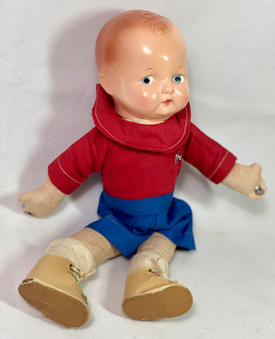 Thumbnail: Earliest 1930s Effanbee 1st Ed Dancing Patsy Baby Kin Twin Dolls