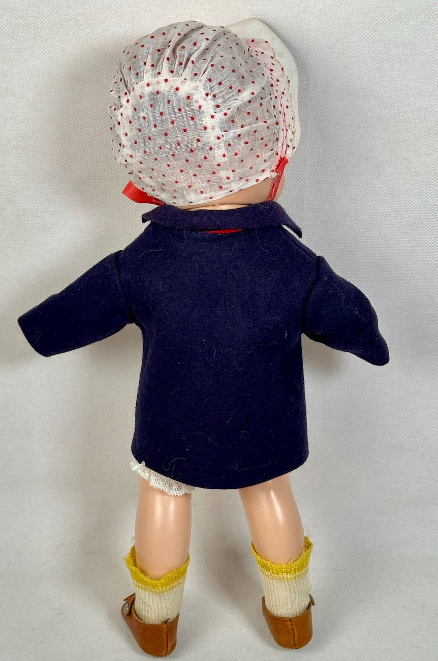 Thumbnail: Vintage 1930s NRA Era Blue Wool Felt Coat for Patsy