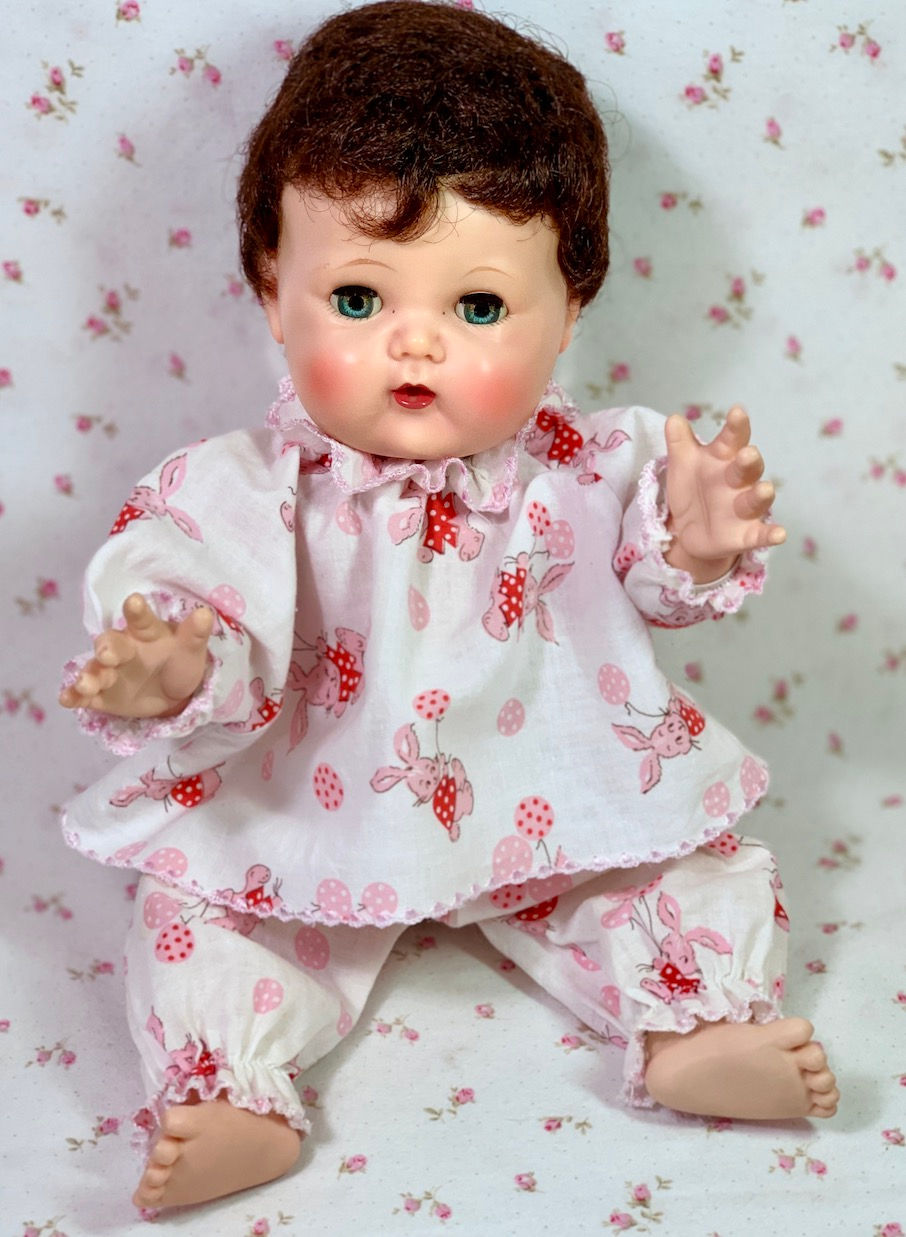 Thumbnail: Easter Bunny Pajamas for your 13" to 15" Baby Doll