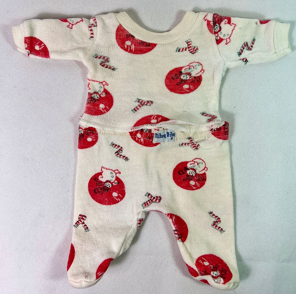 Thumbnail: Vintage 1950s NITEY NITE Pajamas for 12" to 14" Tiny Tears and Friends