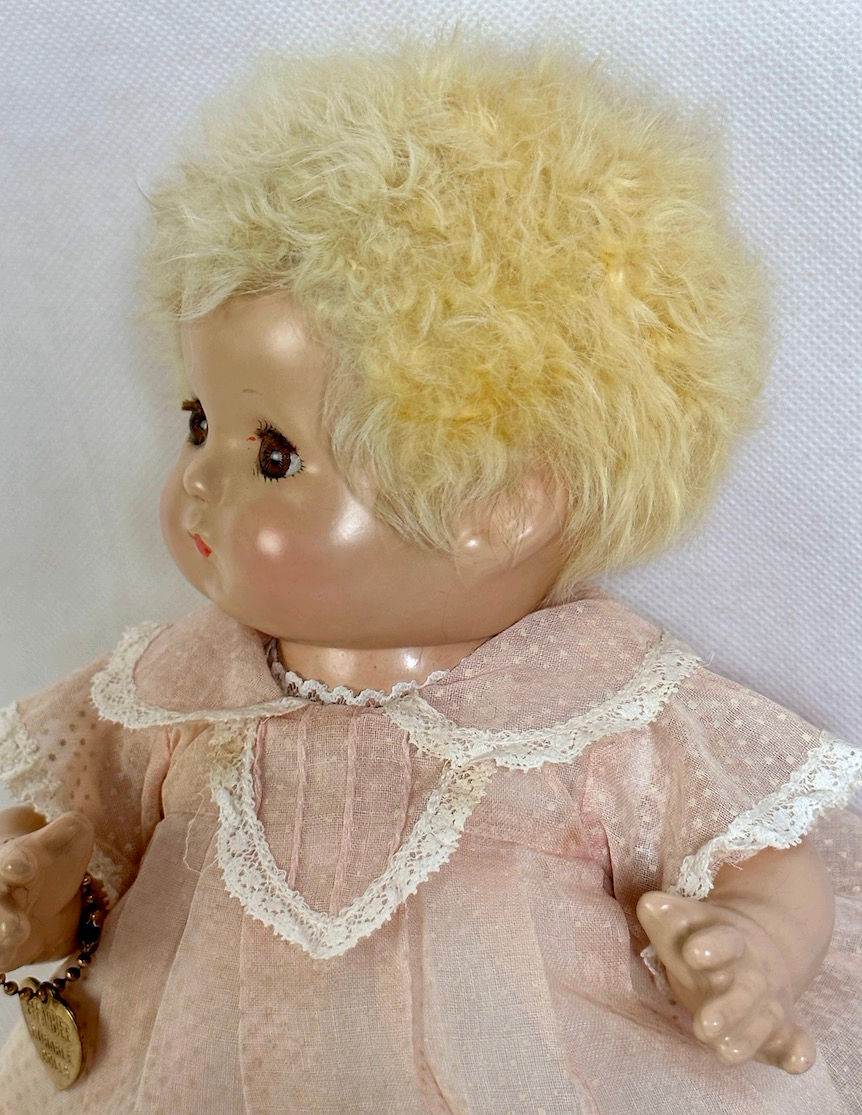 Thumbnail: 1930s Vintage Effanbee 10" Patsy Babykin Platinum Blond