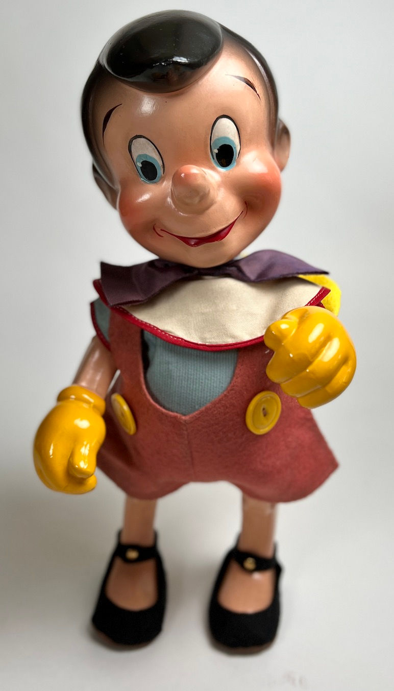 Thumbnail: 1930's Jointed 14" Walt Disney PINOCCHIO By KNICKERBOCKER Composition Doll