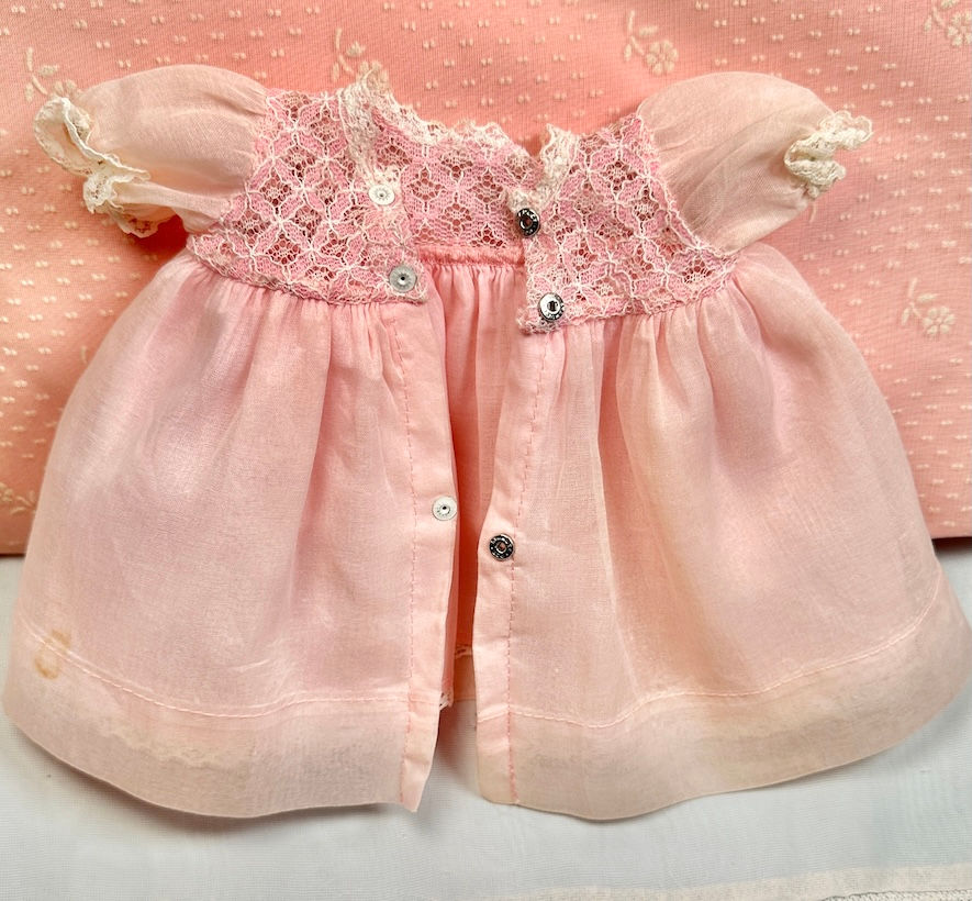 Thumbnail: Vintage 1960s Vogue Baby Dear Doll 12" Original Dress