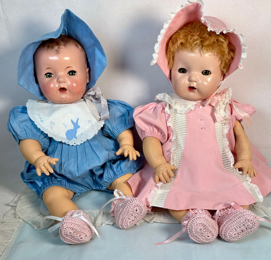 Thumbnail: Vintage Early 1930s Effanbee Dy-Dee Lou Romper Set