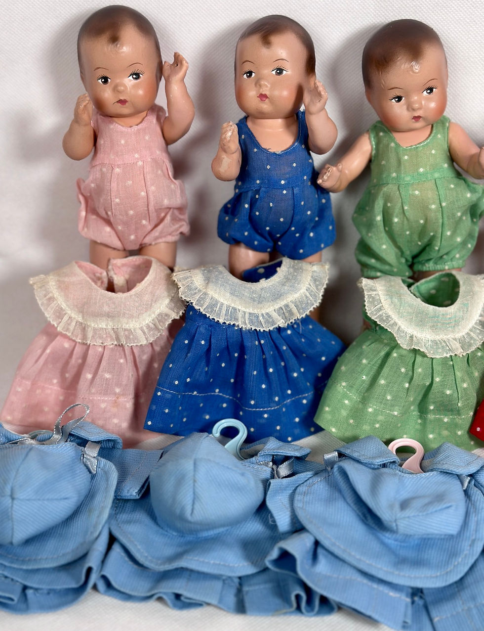 Thumbnail: Vintage 1930s Effanbee 7.5" Patsy Baby Tinyette Dionne Quintuplets