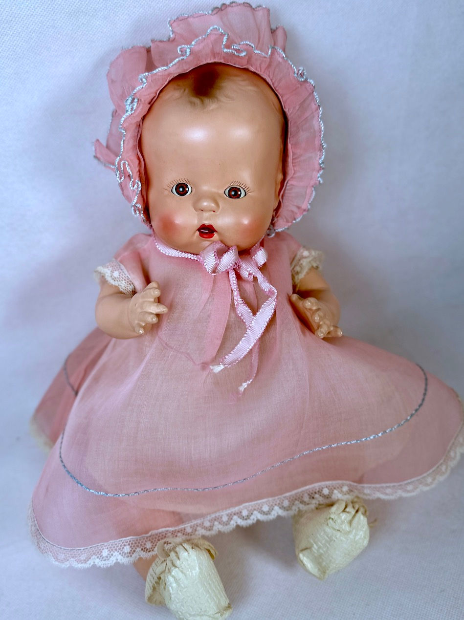 Thumbnail: Vintage 1930s MINT Very Rare * 14" E.I. Horsman Baby BUTTERCUP -- All Original
