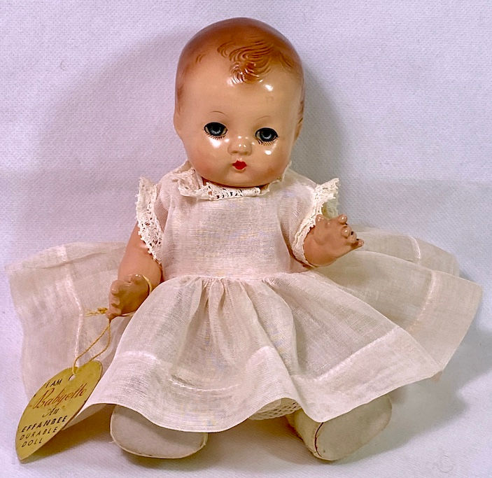 Thumbnail: 1940s Effanbee 8" All Composition Patsy Babyette Doll