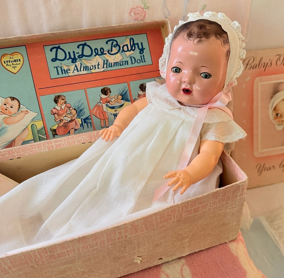 Thumbnail: Vintage 1937 Effanbee 13" Dy-Dee Kin Doll