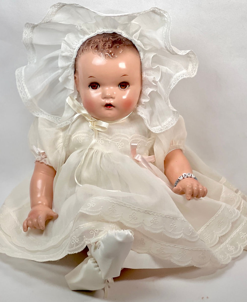 Thumbnail: Vintage 1930s Ideal Composition 18" Princess Beatrix Baby Doll
