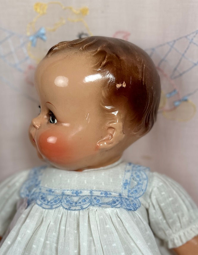 Thumbnail: Vintage 1940s Ideal Composition 19" Baby Doll