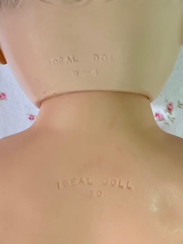 Thumbnail: Vintage VERY RARE EARLY 1950's Ideal Toy Co 20" BETSY WETSY Doll