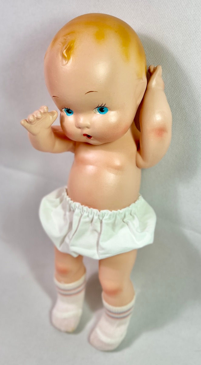 Thumbnail: Gorgeous Painted Eye * Harriet Flanders 1937 Compo 11" LITTLE CHERUB Doll
