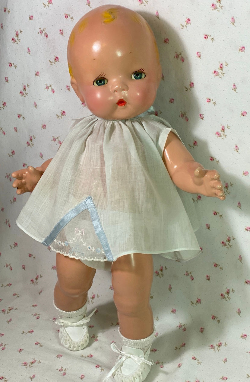 Thumbnail: Gorgeous Sleepy Eyed * Harriet Flanders 1937 Compo 17" LITTLE CHERUB Baby