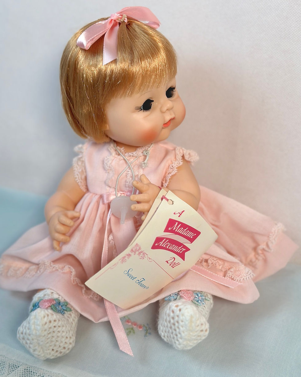 Thumbnail: 1960s Vintage Madame Alexander Sweet Tears 13" Baby Doll