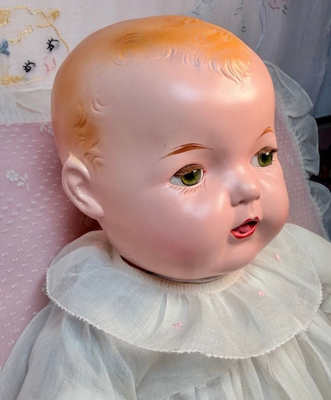 Thumbnail: Vintage 1930s Effanbee 20" Mold 1 Blonde Dy-Dee LOU Baby Doll