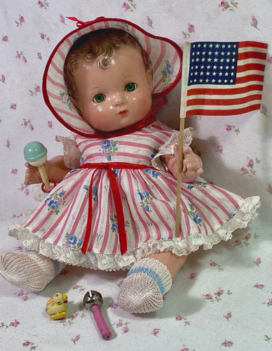 希少　アンティークpatsy babyette かわいい赤ちゃん♪　エファンビー VERY RARE 1940s Effanbee Patsy Babykin Magnetic Hands Doll