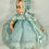 Thumbnail: Vintage Blue Net Lace and Silk Dress for 24" to 25" Compo Doll