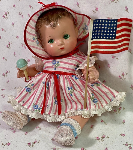 VERY RARE 1940s Effanbee Patsy Babykin Magnetic Hands Doll