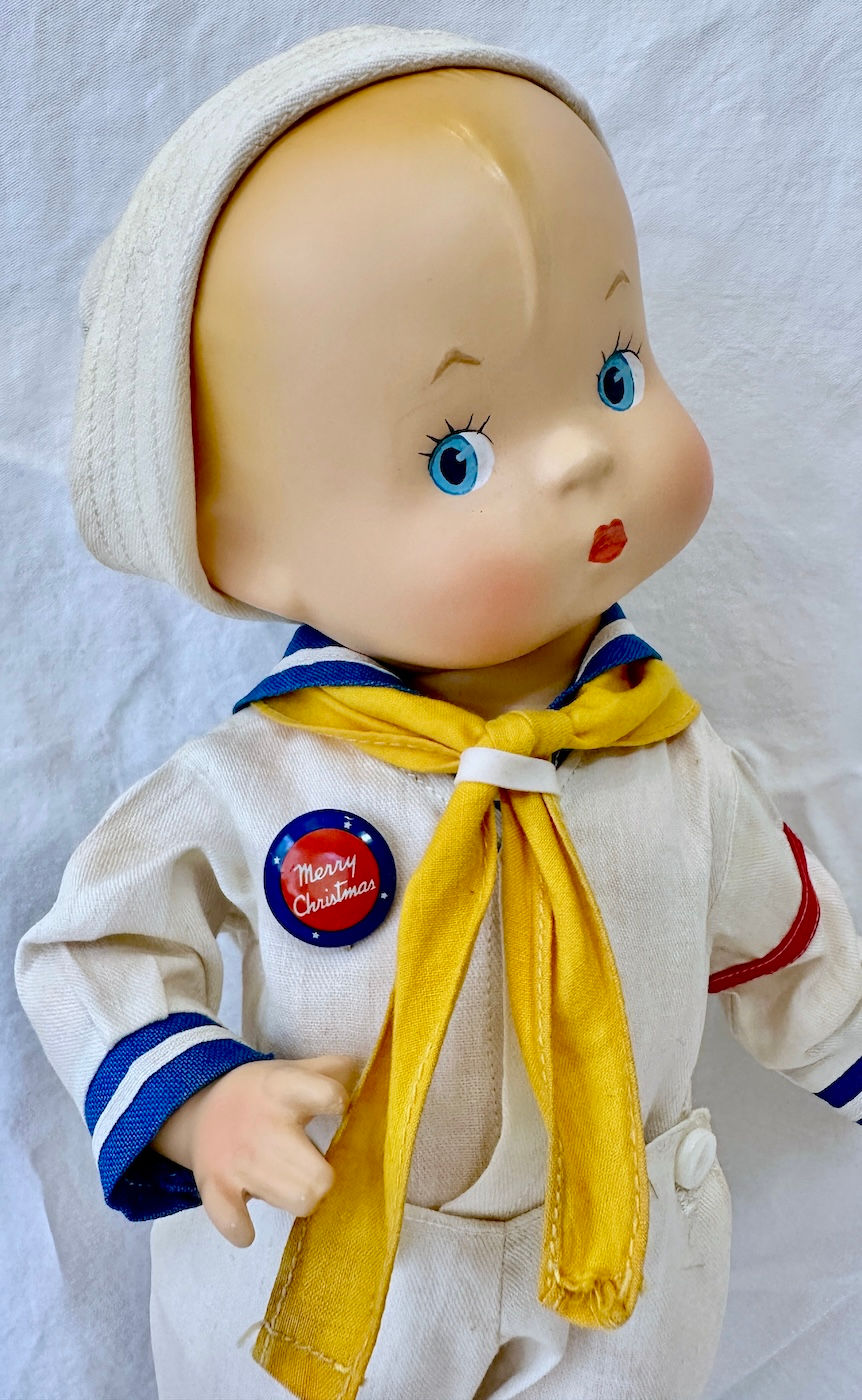 Thumbnail: Vintage 1930s Effanbee Skippy Doll & Wardrobe