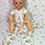 Thumbnail: 11" American Character Tiny Tears doll in her cotton panties and undershirt with pajamas, bubble pipe and pacifier