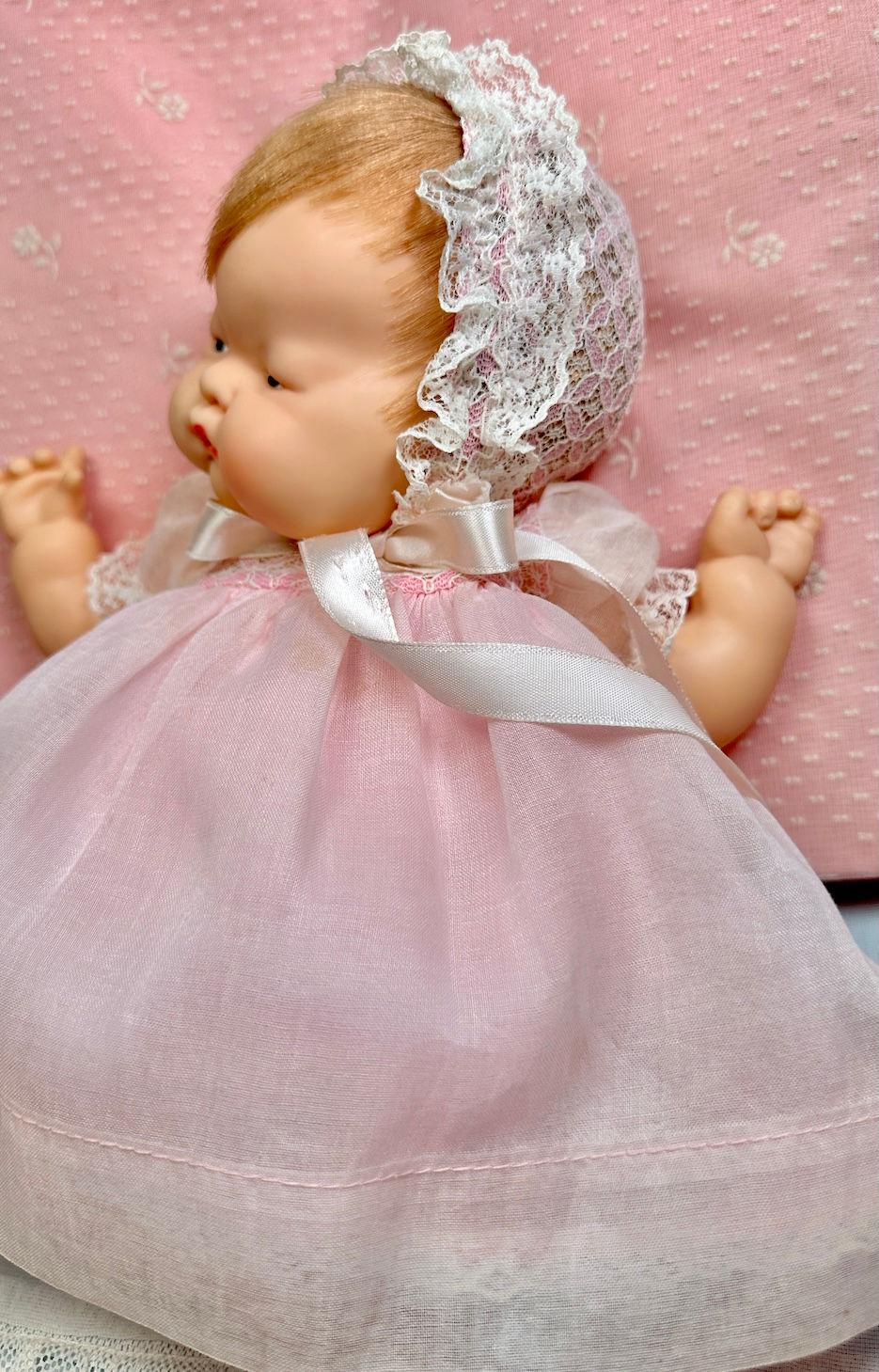 Thumbnail: Vintage 1960s Vogue Baby Dear Doll 12" Original Dress