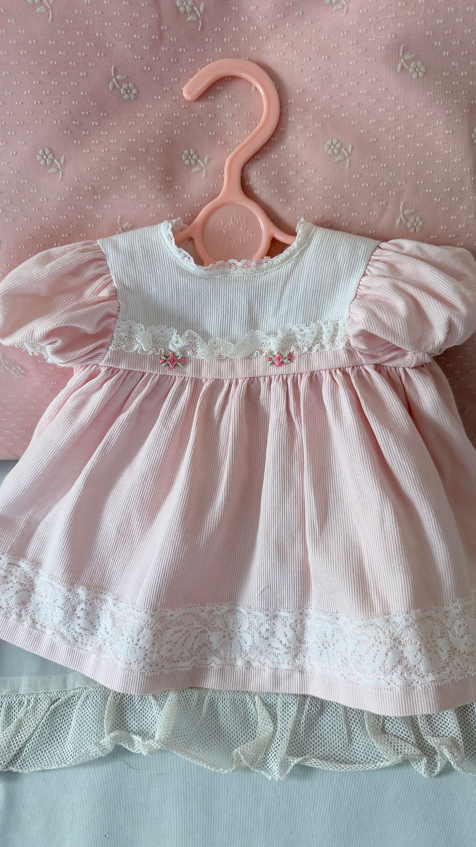 Thumbnail: Vintage Pink Vogue Baby Dear Doll Original Dress Set and EXTRAS💕