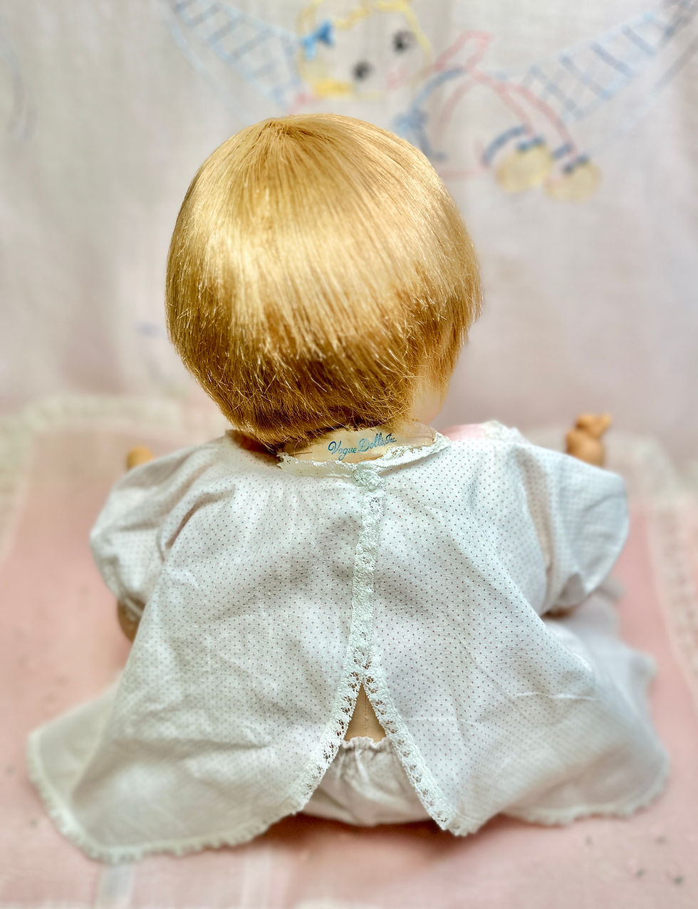 Thumbnail: Vintage 1962 Musical Tagged Vogue 18” BABY DEAR Doll