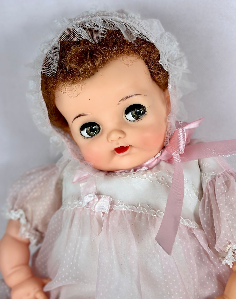 Vintage 1950s Ideal Baby Big Eyes with Flirty Eyes 21"