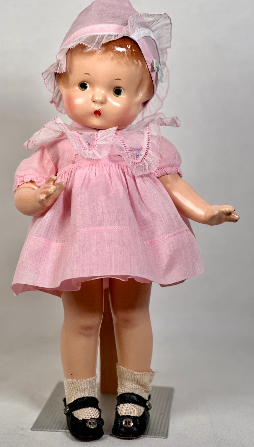 Thumbnail: Vintage 1930s Effanbee Patsy Organdy Dress Set