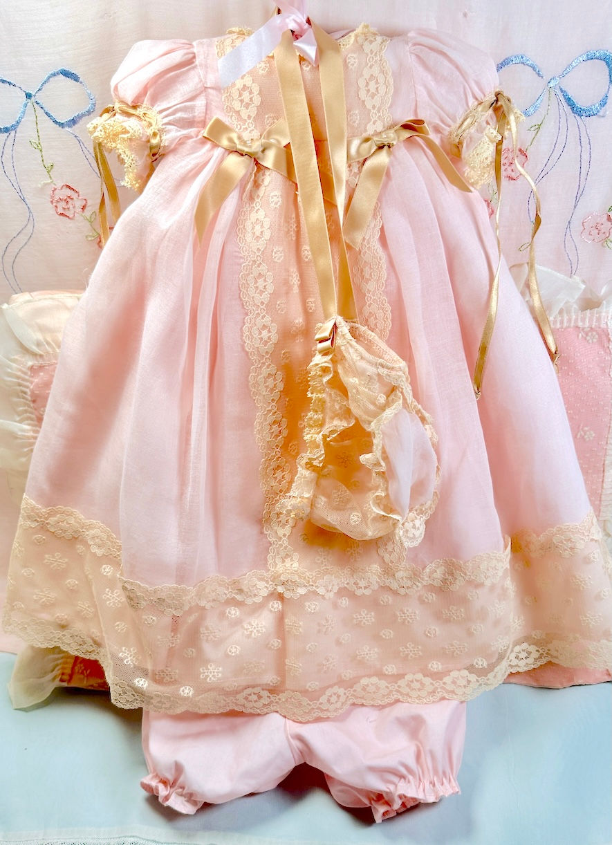 Thumbnail: Vintage Vogue Baby Dear Doll Christening Outfit For 18" -- NO DOLL