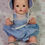 Thumbnail: Vintage 1950's Blue PARTY Gingham Sunsuit Set for 13.5" Tiny Tears