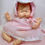 Thumbnail: Vintage Style Dotted Swiss Dress for 12" Vogue Baby Dear Doll