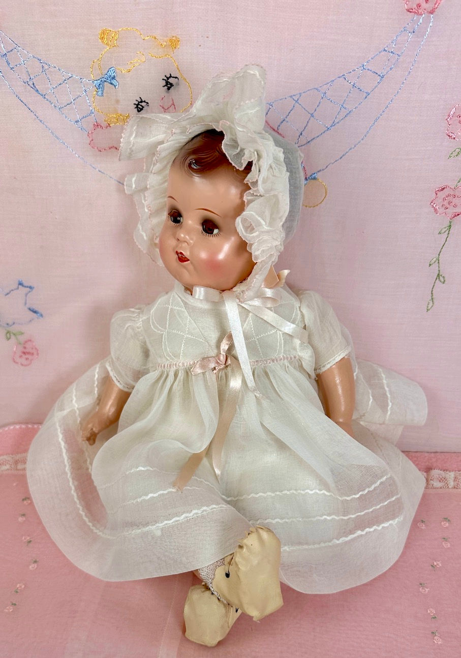 Thumbnail: 1930s Vintage Ideal Composition 17" Baby Beautiful Doll